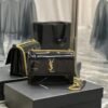 KATE SMALL CHAIN BAG IN LACQUERED PATENT LEATHER - Dubai Fashion LUX
