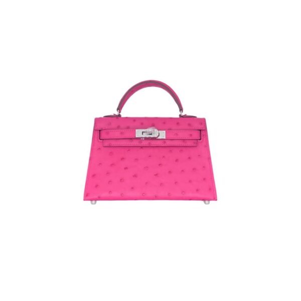KELLY MINI OSTRICH HANDBAG - Dubai Fashion LUX