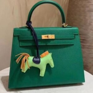 Kelly Sellier Bag 25cm Neutral Gold Epsom Gold Hardware - Dubai Fashion LUX