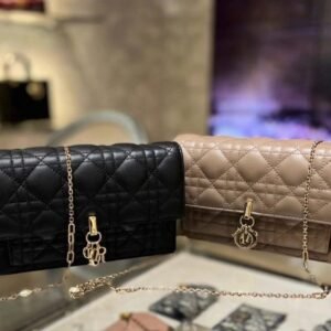 Lady Pouch Natural Cannage Lambskin - Dubai Fashion LUX