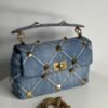 LARGE ROMAN STUD THE SHOULDER BAG - Dubai Fashion LUX