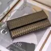 Metallic Patent Micro-Cannage Lady Croisiere Chain Wallet - Dubai Fashion LUX