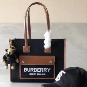 Mini Two-tone Canvas and Leather Freya TotePrice - Dubai Fashion LUX