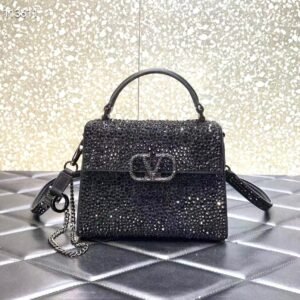 MINI VSLING HANDBAG WITH RHINESTONES - Dubai Fashion LUX