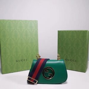 New Blondie Small Leather Interlocking G Shoulder Bag - Dubai Fashion LUX
