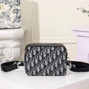 Oblique Pouch Navy Blue - Dubai Fashion LUX