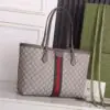 Ophidia medium shoulder bag in canvas with leather details - Dubai Fashion LUX