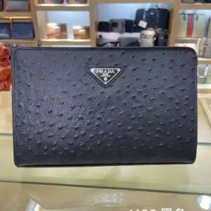 Ostrich Leather Clutch - Dubai Fashion LUX