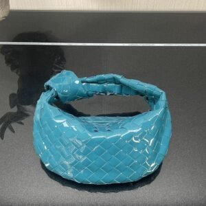 Patent Leather Handbag Half Round - Dubai Fashion LUX