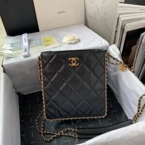 Pearl Crush Hobo Crossbody, Lambskin with Gold Hardware, New in Box GA001 - Dubai Fashion LUX
