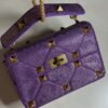 Replica ROMAN STUD MEDIUM BAG WITH CHAIN AND RHINESTONES
