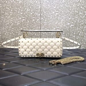  Rockstud Spike leather shoulder bag - Dubai Fashion LUX