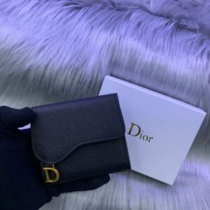 DIOR SADDLE LOTUS WALLET