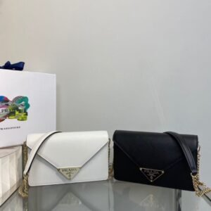 Saffiano leather shoulder bag - Dubai Fashion LUX