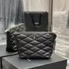 Satin Logo Clutch Bag - Dubai Fashion LUX