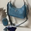 Satin mini-bag with artificial crystals - Dubai Fashion LUX