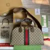 Savoy medium top-handle canvas bag - Dubai Fashion LUX