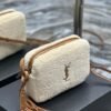 Shearling Monogram Lou Belt Bag Beige - Dubai Fashion LUX