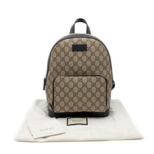 Supreme Canvas Black Leather Small Eden Backpack - Dubai Fashion LUX