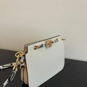 Touch White leather bag - Dubai Fashion LUX