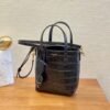TOY MINI CROCO LEATHER TOTE BAG - Dubai Fashion LUX