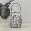 Two-toned perforated leather mini bag - Dubai Fashion LUX