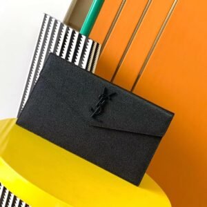 UPTOWN LOGO LEATHER LONG WALLET - Dubai Fashion LUX