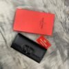 VLOGO SIGNATURE GRAINY CALFSKIN WALLET WITH CHAIN - Dubai Fashion LUX